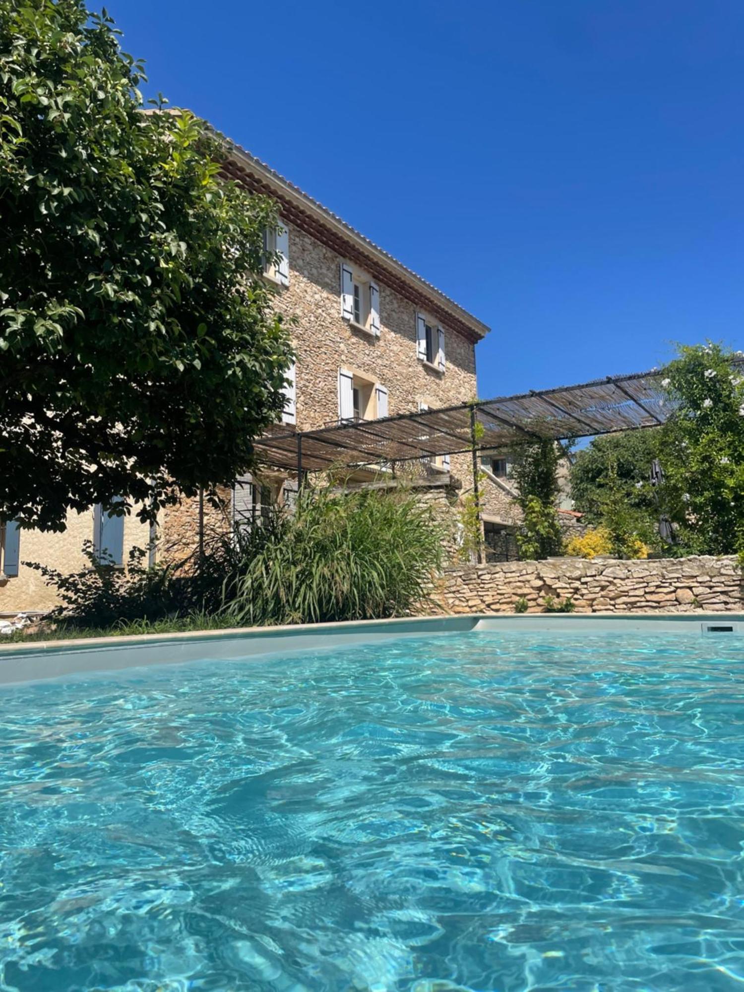 Provenzalisches Landhaus Les Martinets Am Fusse Des Mont Ventoux Villes-sur-Auzon Esterno foto